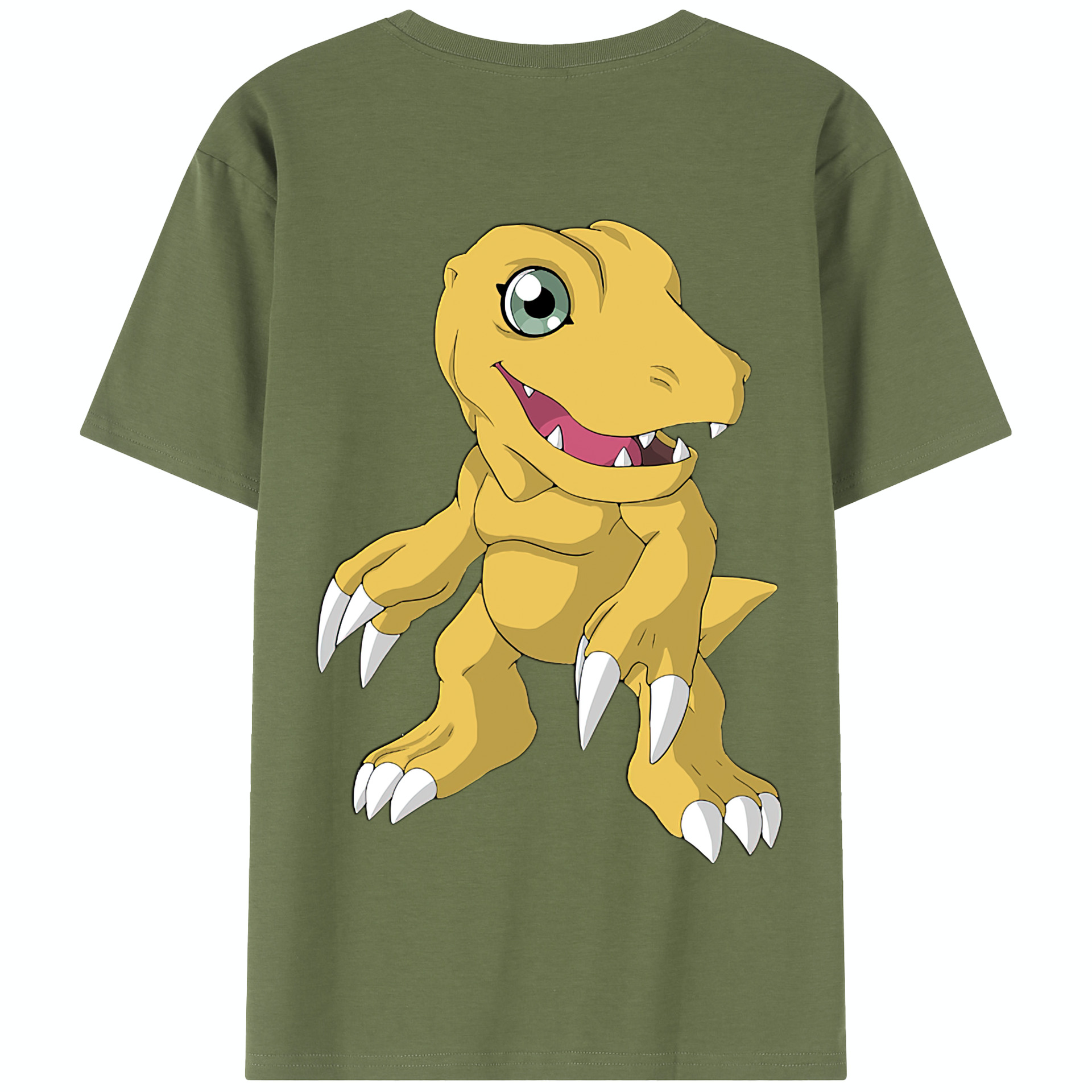（画像用） Digimon デジタルモンスター/デジモン 綿100％半袖Tシャツ（背面プリント）